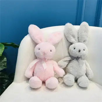  Crema moale de Culoare Papion Bunnys Jucărie de Pluș Umplute Animale Iepuri Roz Baby doll jucării Potoli setea toyds pentru Copii de Înaltă Calitate, Cadou