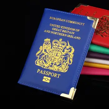  Călătorie Portofel Pașaport Titular Europene, Regatul Unit PU Piele Artificiala Protector Pașaport Saci Acoperi Porta stai liniștită