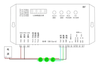  DC5V-24V 12V K1000S (T1000S Actualizat) SPI Pixel RGB Controller Card SD Pentru IC DMX512 WS2812 WS2811 APA102 WS2815 Benzi cu LED-uri Lumina