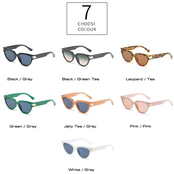  DECI&EI Retro Ochi de Pisică Femei de Lux ochelari de Soare Brand de Moda Designer de Gradient Trend Leopard Ceai Ochelari de Soare Nuante UV400