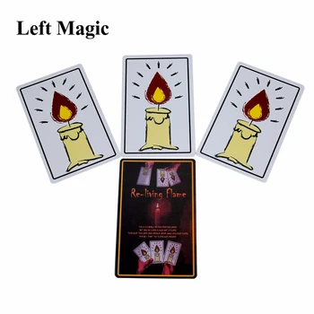  Distracție Reaprinderea Lumânări, Cărți De Magie Trucuri Re-Flacără Vie Card De Aproape Street Magic Recuzita Iluzie Mentalism Comedie Accesorii