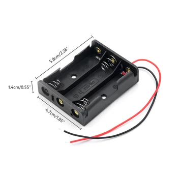  DIY 1/2/3/4 Slot Baterie AA Suport Cutie Caz Baterie AA Suport Cutie de Caz Cu Plumb Cablu Pentru 1/2/3/4 Piese AA LR6 Baterii