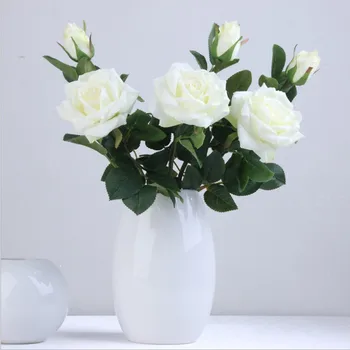  DIY de Mireasa Artificiale Capete de Flori de Trandafir Bujor Acasă Decorare Accesorii Creative de Nunta Flori Artificiale Flori de Mătase