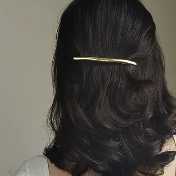  Elegant franceză Barrette Femei Accesorii de Par Automată Lină Clip de Primăvară din Spate a Capului Stil Simplu Clip de Păr