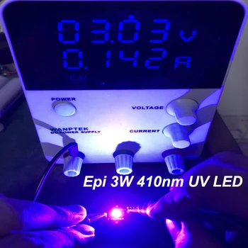  Epi 3W 395nm 410nm 430nm 3535 SMD Ultraviolete UV Lanterna LED-uri DIY