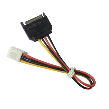  FDD-Floppy Adaptor Hard Disk Cablu de Alimentare SATA 15 Pin male 4 Pini Conector de sex Feminin 18AWG sârmă