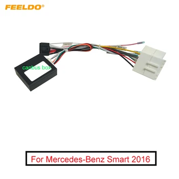  FEELDO Masina 16pin Audio Cabluri Cu Canbus Cutie Pentru Mercedes-Benz Smart 2016 Aftermarket Stereo de Instalare de Sârmă Adaptor