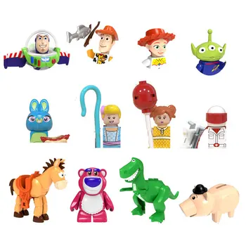  Filme Disney Toy Story Buzz Lightyear, Woody, Jessie Rex Străin Bo Peep anime cărămizi mini jucărie acțiune cifre Asambla blocuri copii