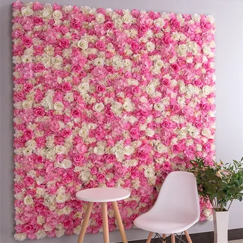  Flori artificiale perete de Craciun decor de nunta petrecere magazin de fundal decor de fundal de flori de perete Personalizate
