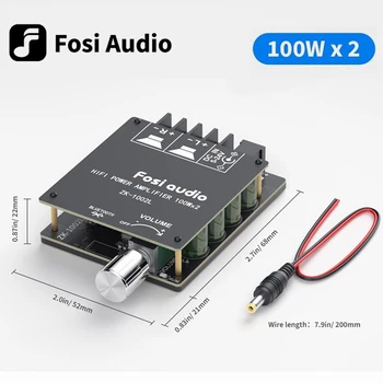  Fosi Audio Bluetooth 5.0 Amp Digitale Modulul 100Wx2 Wireless Stereo Putere Amplificator Audio de Bord ZK1002L