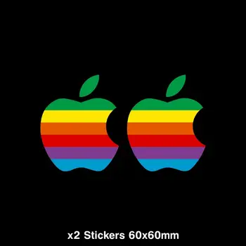  FUYOOHI Exterior/de Protecție de tip Boutique, Stickere Apple Retro Logo-ul Decalcomanii - Macbook, Laptop,Vinil rezistent la apa Decorative
