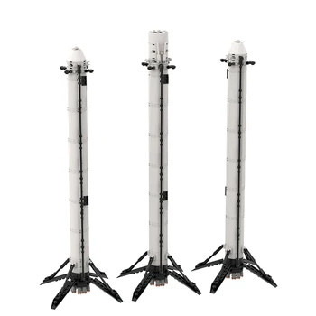  Gobricks MOC Falcon Heavy Transport Saturn V Scară SpaceX Nava Blocuri Kit Ideea de a Asambla Racheta Model de Jucărie pentru Copii