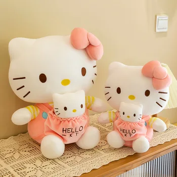  Hello Kitty Anime de Pluș Drăguț Jucărie de Pluș Papion Software Ragdoll pentru Copii Perna Kawaii Papusa Cadourile de Ziua Sanrio Pluș