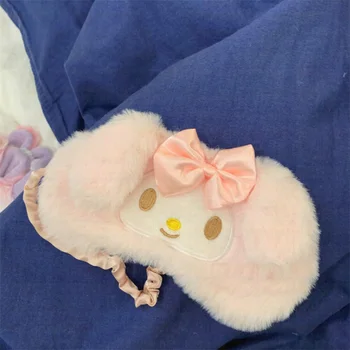  Hello Kitty Nou Masca De Ochi De Somn Pentru Copii Desene Animate De Pluș Drăguț Cinnamoroll Kuromi Melodie De Protecție A Ochilor Kawaii Fata Cu Inima Masca Pentru Ochi