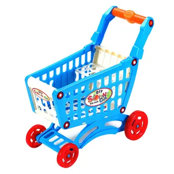  Hot Nou Mini Plastic Cărucior Jucărie Simula Supermarket Coș de Cumpărături Pretinde Joc Jucarii Cadou pentru Copii cu Livrare Rapida