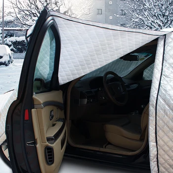  Huse auto Auto Îngroșat Capac rezistent la apa de Ploaie, Îngheț, Zăpadă, Praf în aer liber Peotector Acoperi Umbra Soare Anti-UV Patru Sezon Universal