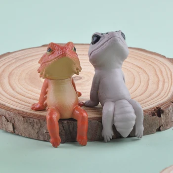  Japonia Reale Striga Gashapon Jucării Capsulă Perete Șopârlă Gekko Central Dragon Bărbos Săgeată-poison Frog Reptile Model