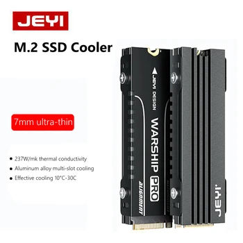  JEYI Chiuveta de Căldură din Aliaj de Aluminiu Solid state Hard Disk Radiator 7mm Ultra-subțire SSD Cooler de Praf pentru ITX Șasiu Suport pentru PS5