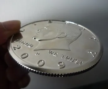  Jumbo Monedă de 3 inch Jumătate de Dolari Trucuri de Magie Magician Etapă Stradă Până Aproape de Iluzii Pusti de Recuzită Amuzant Moneda Dispare Magia