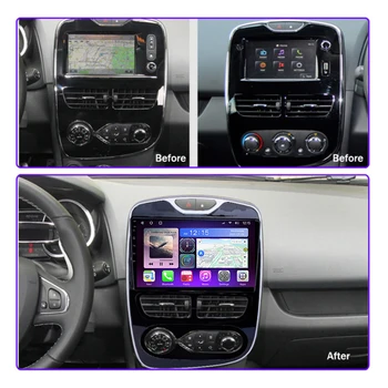  JUSTNAVI Autoradio Pentru Renault Clio 4 2012 2013 2016 2017 2018 Auto 2din Radio Player Multimedia Stereo Video GPS Navi