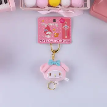  Kawaii Sanrio Pluș Accesorii Hello Kittys Mymelody Kuromi Cinnamoroll Frumusete Drăguț Retractabil Breloc Cu Pandantiv Plushies Fata