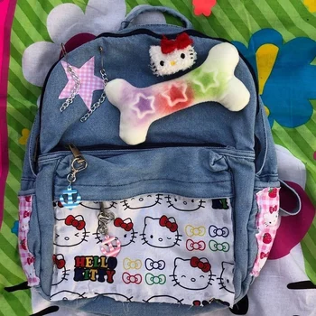  Kawali Sanrio Rucsac Hello Kitty Geanta De Voiaj Anime Genți De Mână De Moda Frumusete De Călătorie Sac De Școală Dulce Drăguț De Mare Capacitate Rucsac
