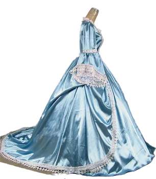  KEMAO Gotic rochie de Brocart Rochie de Bal Rochie de Reconstituire Halloween Etapă Rochie rochie victoriană