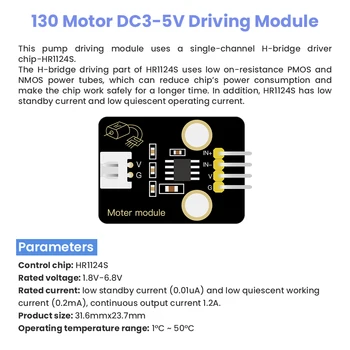  Keyestudio DC3-5V HR1124S Chip 130 Motor Modul de Conducere Module Pentru Arduino Microbit Robot DIY Proiecte Electronice