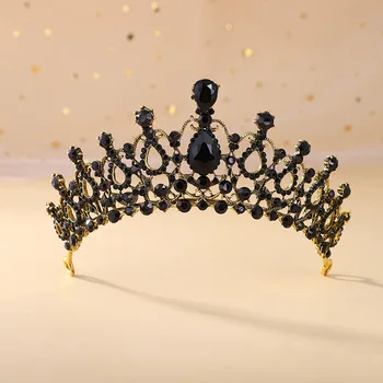  KMVEXO Nunta Coroana de Păr Bijuterii de Mireasa Caciulita Femeie Strasuri de Cristal Diademe Mireasa Petrecere Coroane de Mireasa Accesorii de Par