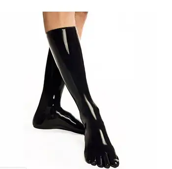  Latex fetish latex ciorapi cu 5 degetele de la picioare de cauciuc 35cm fetish sosete unisex clubwear ONE SIZE CULOARE NEGRU