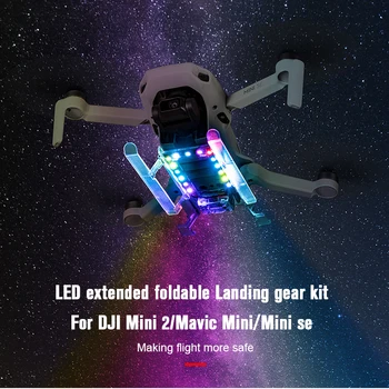  LED-uri de Lumină de Aterizare Pliant Extins Picior de Formare Kit Trepied pentru DJI Mini 2/Mini SE/Mavic Mini Drone Accesorii
