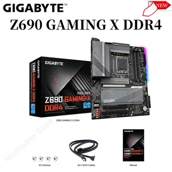  LGA 1700 Gigabyte Z690 JOCURI X DDR4 + Intel i5 12400 CPU + D4 3600MHz 16GB *2 buc RAM + AORUS Gen4 500G SSD Kit Placa de baza Noua