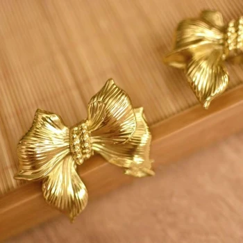  Lumina de lux arcul de epocă maner din alama Europene franceză creative aur singură gaură piept de sertar mânerul ușii stil nou