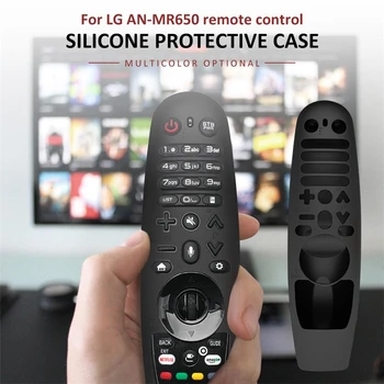  Luminos Silicon de Protecție Maneca Moale Caz de Protecție pentru LG Smart TV Control de la Distanță AN-MR600/O-MR650/O-MR18BA/O-MR19BA