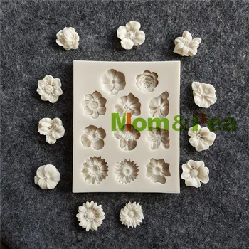  Mama&Mazare MPB0052 11-floare în Formă de Mucegai Silicon Decorare Tort Fondant Tort 3D Mucegai de Calitate Alimentară