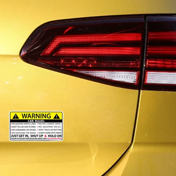  Masina de Avertizare de Siguranță Reguli Decal carte Autocolant pentru Nissan Murano TIIDA Volvo XC60 ACURA ILX EL CSX