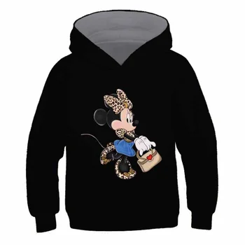  Mickey Mouse Hanorace Copii De Primavara Toamna Bluze Copii Cu Maneca Lunga Topuri Haine De Băieți Și Fete Cu Gluga Disney Haine 1-16 Y