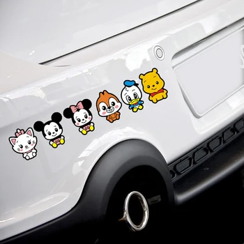  Minunata Mickey Mouse Autocolante Auto Disney Styling Auto Amuzant Fereastra De Conducere Oglindă Peep Minnie Mouse Decalcomanii De Parbriz Decor