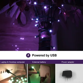  MIPOW PLAYBULB 10m Inteligent Șir de Lumină în aer liber de Crăciun Lumina Impermeabil Petrecere de Nunta de Decorare tub luminos LED de Control App