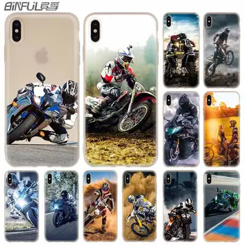  Motocross Biciclete Murdărie Silicon Moale Caz Pentru iPhone 13 11 12 Pro X XS Max XR 6 6S 7 8 Plus SE Acoperi Mini