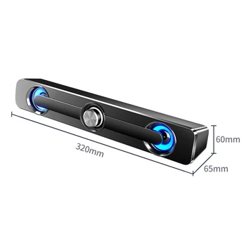  Multif Computerul de Acasă cu Fir Bluetooth Boxe Cu Lumini LED-uri Desktop Acasă două Difuzoare Sunet Surround Stereo Pentru PC TV