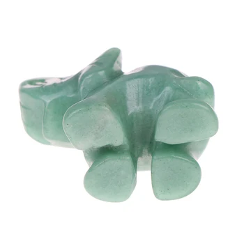  Naturale Sculptate De Mână, Aventurin Verde Jad Piatra Elefant Norocos Chakra Pietre De Vindecare Feng Shui Statuie Figurine De Piatră Prețioasă