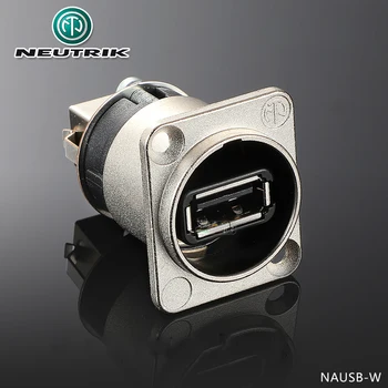  Neutrik Reversibil USB 2.0 Gender Changer (Tip A & B) NAUSB-W D-forma de Locuințe Dock Multimedia Data Șasiu Conector Adaptor