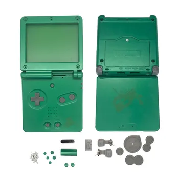  Noi 16 culori Carcasă Caz pentru GBASP Clasic SFC Gri Shell cu buton, tampoane de cauciuc, autocolant înlocui pentru Gameboy Advance