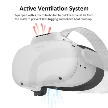  Noi 2500mAh Elite Cap Curea Masca de Fata Taxa VR Alimentare cu Baterie pentru Oculus Quest 2 Circulația Ventilație Aburirea