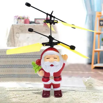  Noua baterie Reîncărcabilă de Zbor Drone Moș Crăciun Elicopter Jucării pentru Copii Pentru Copii Jucării de Crăciun Cadou Gest de Inducție de Încărcare USB