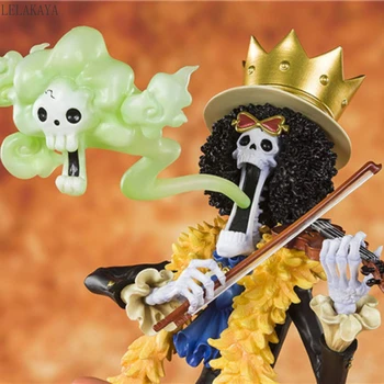  NOUL Hot-23cm Japonia Anime ONE PIECE a 20-a Aniversare Piratii Palarie De Paie BROOK Burukku PVC figurina Model Brinquedos Jucarii