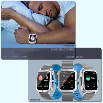  Oamenii de afaceri Smart Watch din Otel Inoxidabil Smartwatch Bluetooth Apeluri de Monitorizare a Sănătății 2023 Sport rezistent la apa NFC Femei Ceasuri