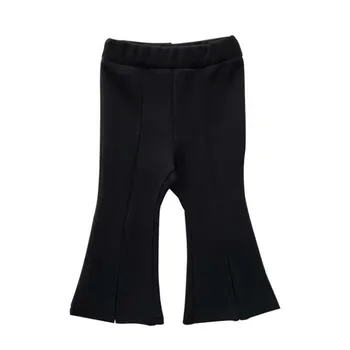  Pantaloni pentru copii Girls' Solid Gri Și Negru Toate-meci Jambiere pentru Copii Pantaloni de Primăvară Și de Vară Stil coreean Boot Cut Pant