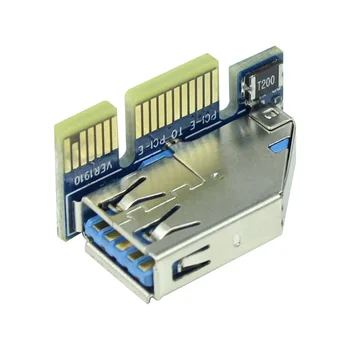  PCI-E 1X la X1 Extender Adaptor USB 3.0 Cablu de Alimentare SATA PCI Express Extender pentru PC Placa de baza PCIE X1 Slot Coloană Add Pe Card
